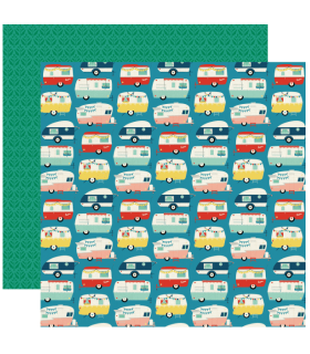 Designer-Papier "HAPPY CAMPER"