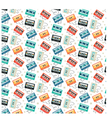 Designer-Papier "CASSETTE TAPES"