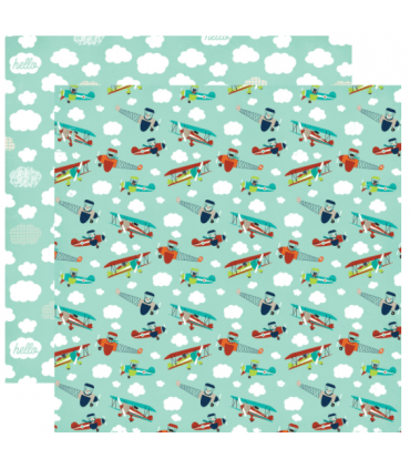 Designer-Papier "CLOUDS AND PLANES"