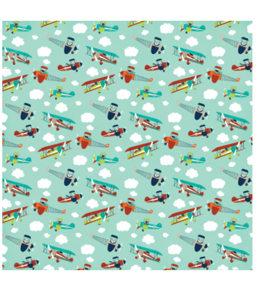 Designer-Papier "CLOUDS AND PLANES"