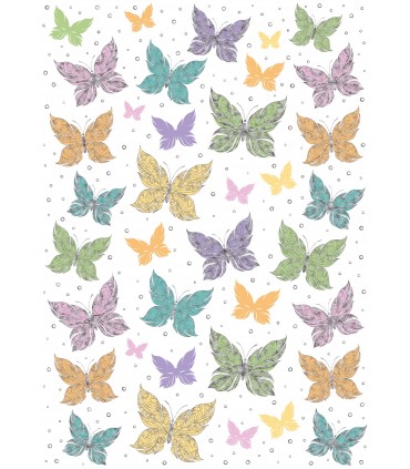 Metallic-Papier "SCHMETTERLINGE"