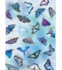 Transparentpapier "SCHMETTERLINGE blau"