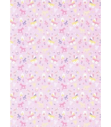 Transparent Paper "BABY rosa"