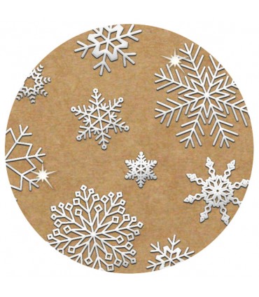 Metallic-Papier "SCHNEEKRISTALLE"