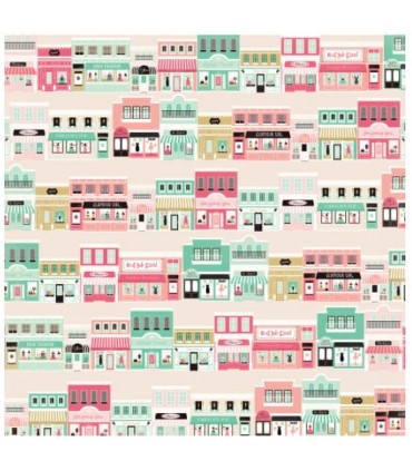 Designer-Papier "MAIN STREET SHOPPING"