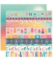 Designer-Papier "BORDER STRIPS SUMMER"
