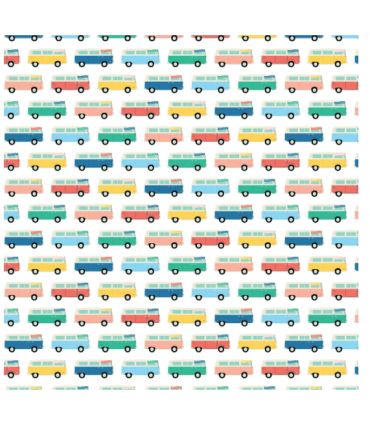 Designer-Papier "ADVENTURE BUS"