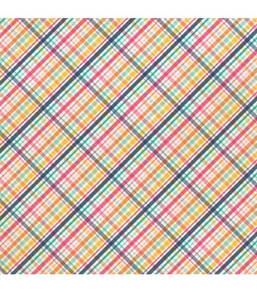 Designer-Paper  "SUMMER LOVIN PLAID"  by ECHO PARK